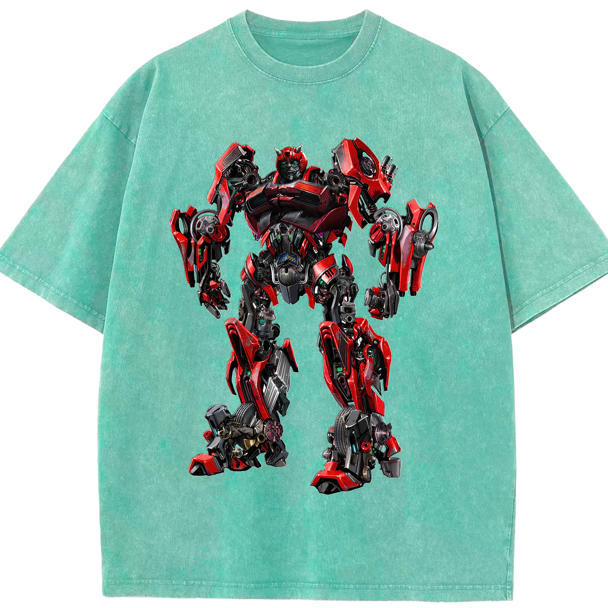 （画像用） Transformers トランスフォーマー 綿100% ヴィンテージ風 半袖Tシャツ（フロントプリント）